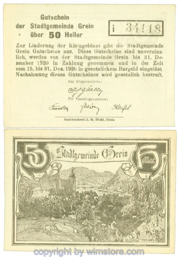 Grein, J00276Iba, 50 Heller, Buchstabe i; 1-