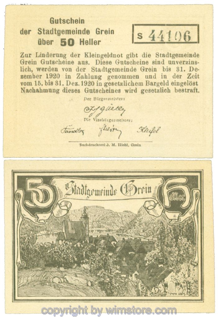 Grein, J00276Iba, 50 Heller, Buchstabe s; 1