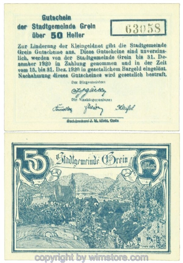 Grein, J00276Id, 50 Heller; 1