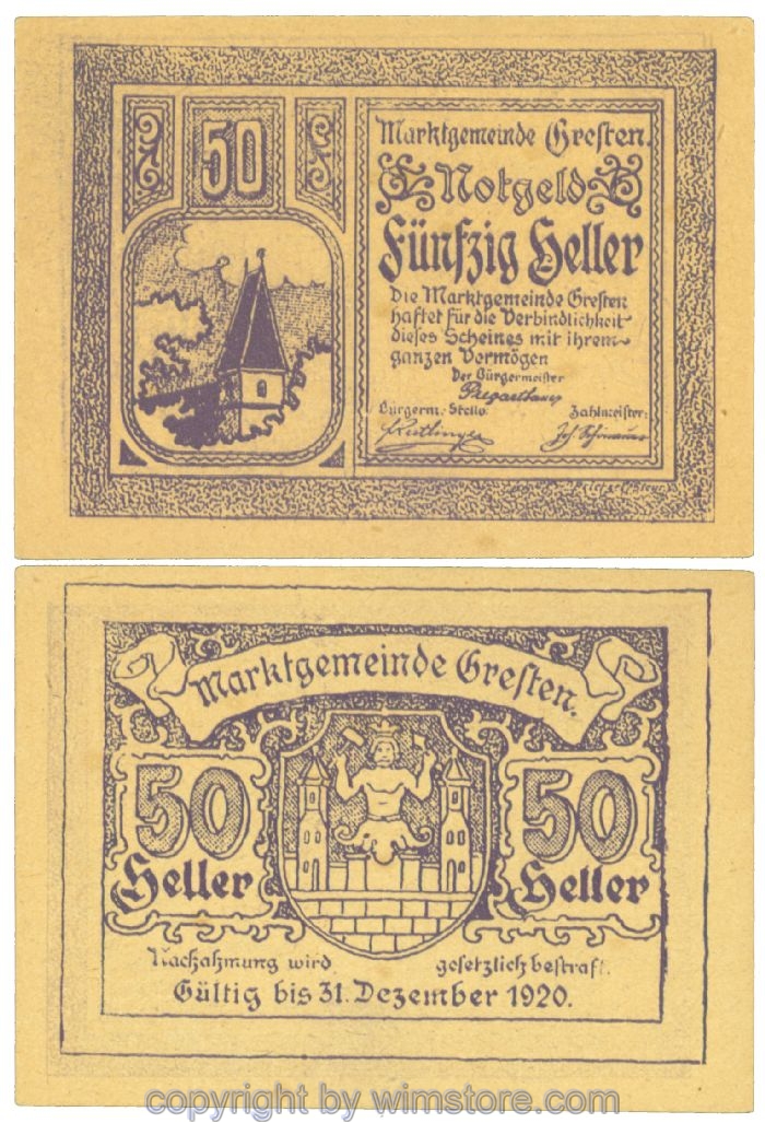 Gresten, J00278Id, 50 Heller; 1