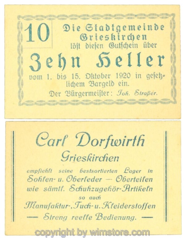 Grieskirchen, J00288II04, 10 Heller; 1