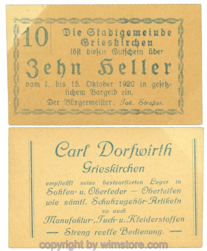Grieskirchen, J00288II04, 10 Heller; 1-