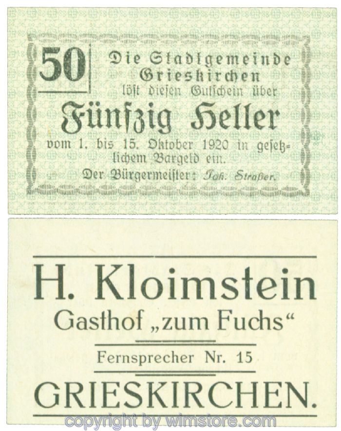 Grieskirchen, J00288II19, 50 Heller; 1