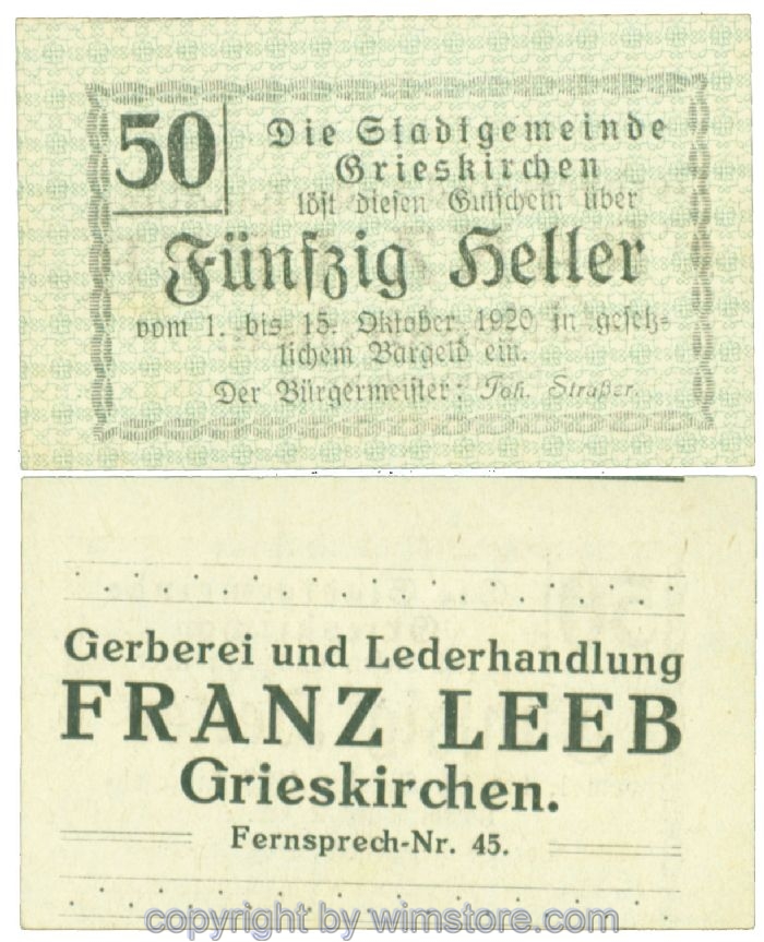 Grieskirchen, J00288II22, 50 Heller; 1