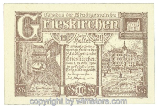 Grieskirchen, J00288IIa1, 10 Heller; 1