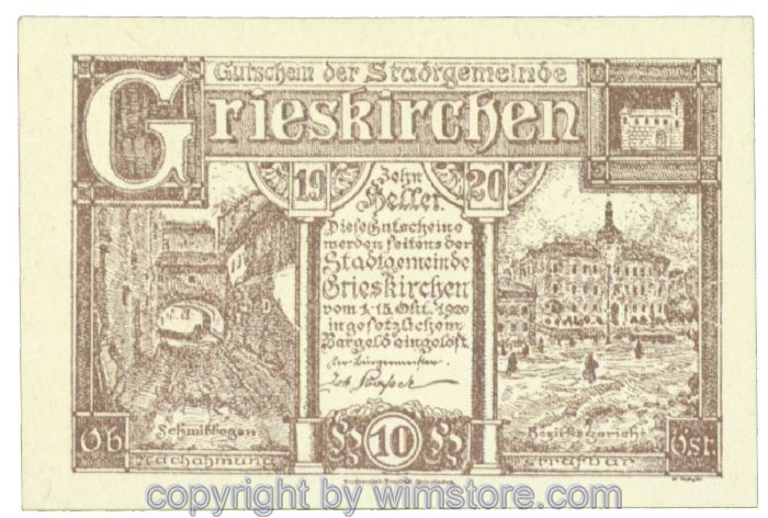 Grieskirchen, J00288IIa1, 10 Heller; 1