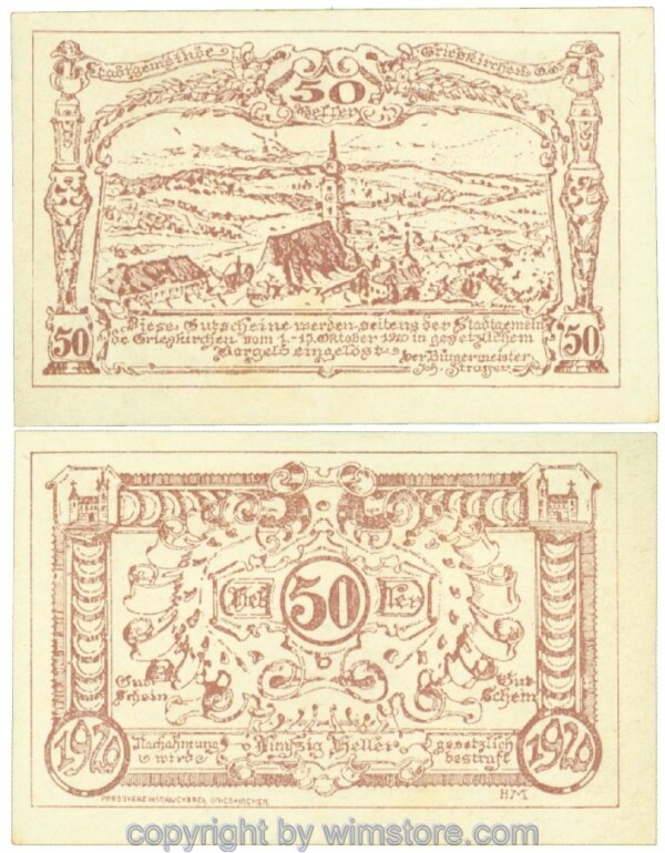 Grieskirchen, J00288IIa5, 50 Heller; 1