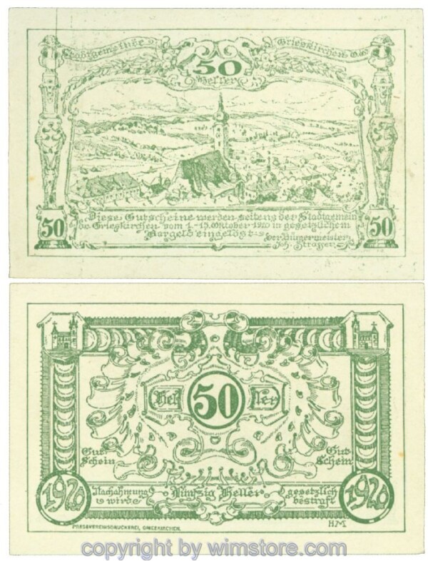 Grieskirchen, J00288IIa6, 50 Heller; 1-