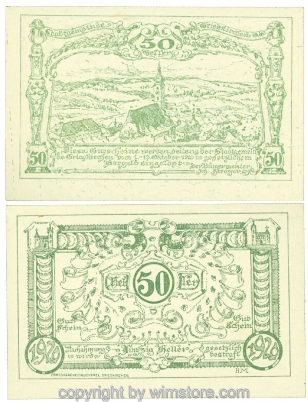 Grieskirchen, J00288IIa6x, 50 Heller; 1