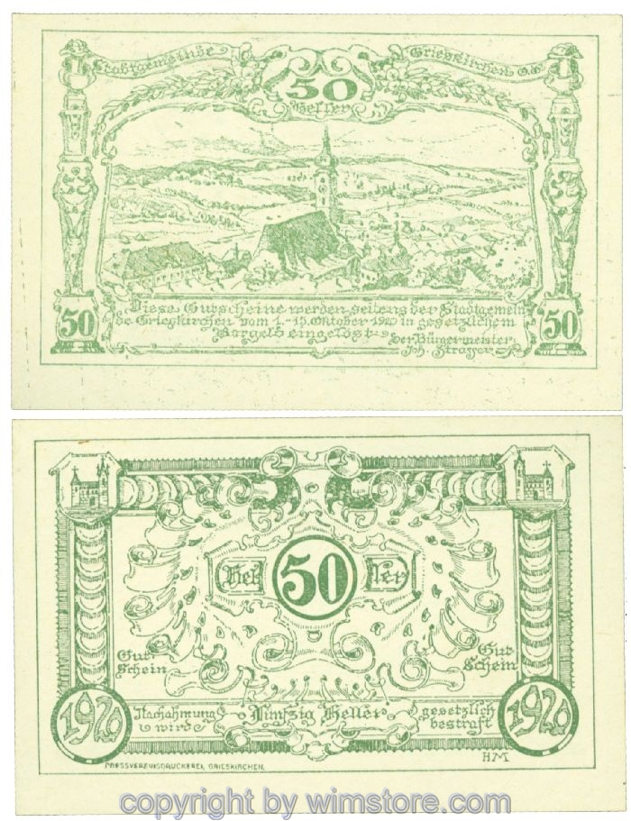 Grieskirchen, J00288IIa6x, 50 Heller; 1