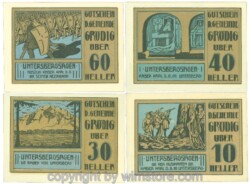 Grödig, J00290c, Serie 10, 30, 40, 60 Heller; 1