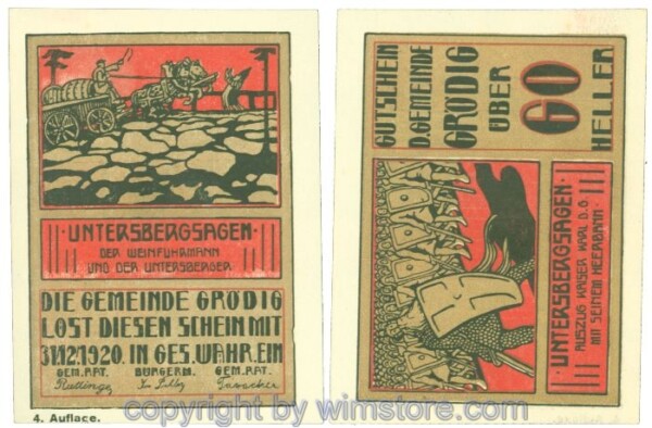 Grödig, J00290g, 60 Heller; 1