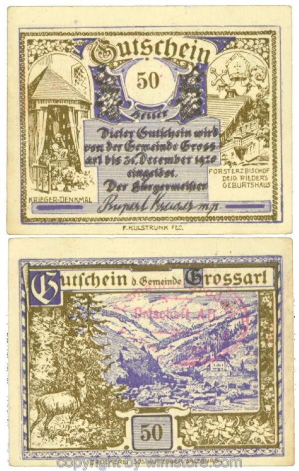 Grossarl, J00292e87, 50 Heller; 1