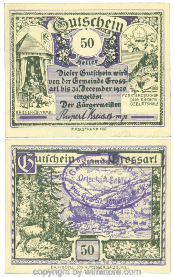 Grossarl, J00292f33, 50 Heller; 1