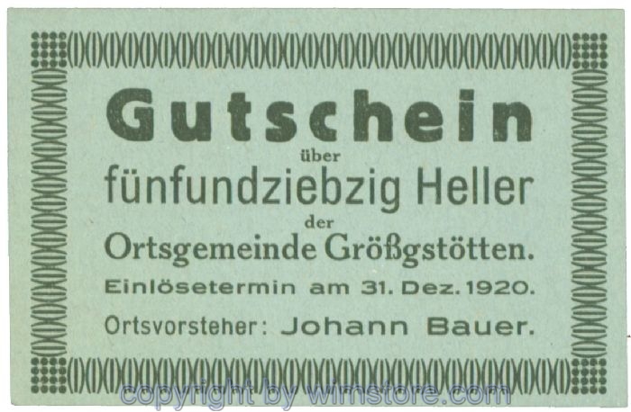 Grössgstötten, J00293ICa, 75 Heller; 1