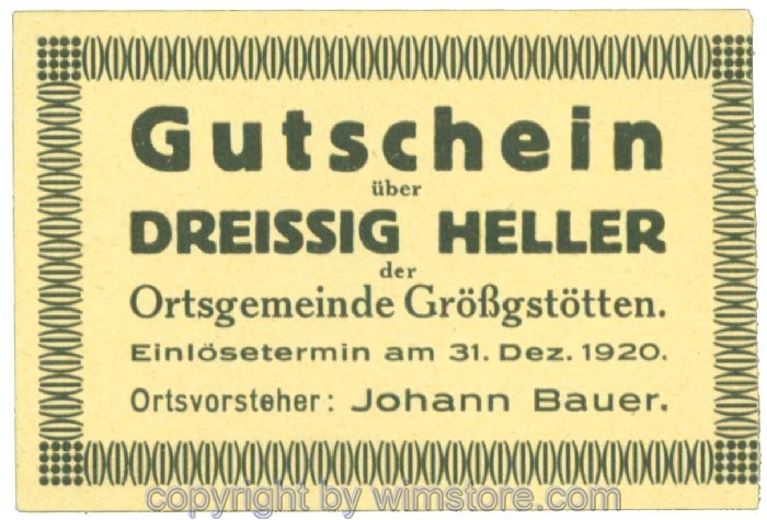 Grössgstötten, J00293ICc, 30 Heller; 1