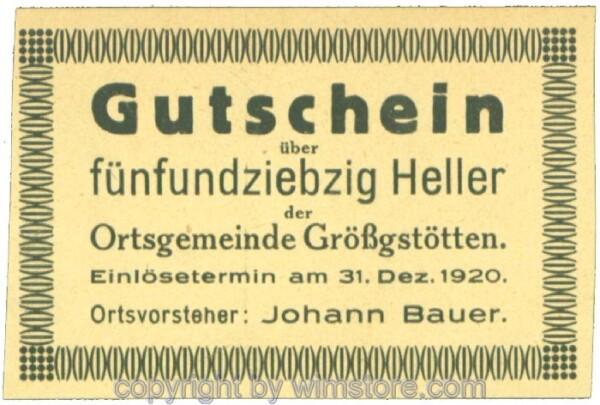 Grössgstötten, J00293ICc, 75 Heller; 1