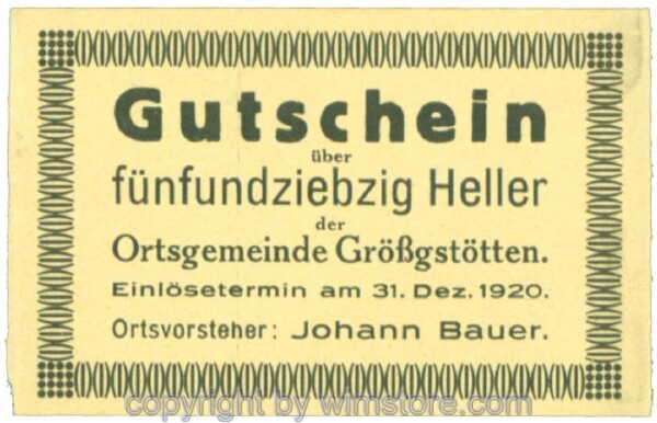 Grössgstötten, J00293ICc, 75 Heller; 1-