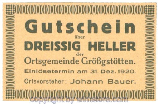 Grössgstötten, J00293ICe, 30 Heller; 1