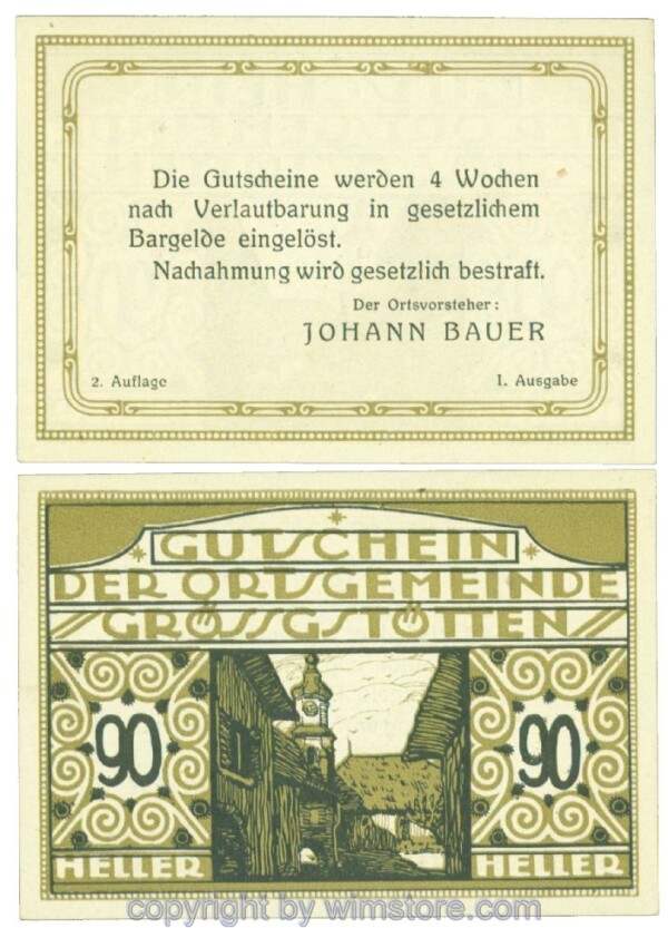 Grössgstötten, J00293IIa, 90 Heller; 1