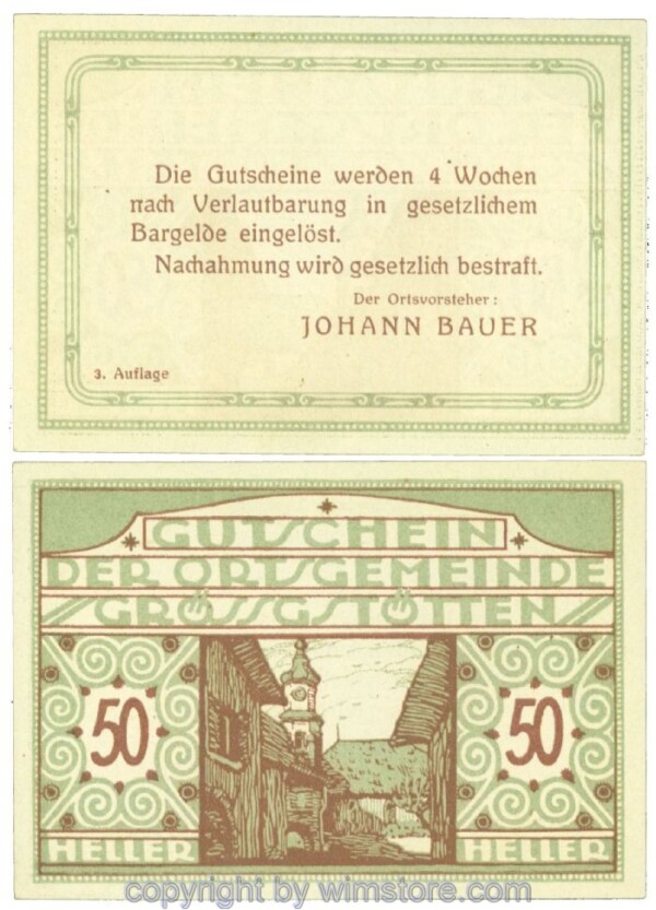 Grössgstötten, J00293IIc, 50 Heller; 1