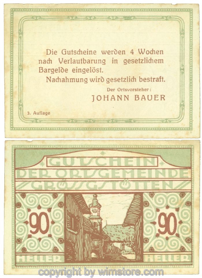 Grössgstötten, J00293IIc, 90 Heller; 1-2