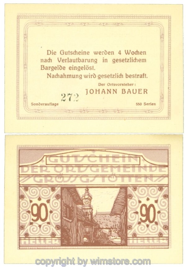 Grössgstötten, J00293IIe, 90 Heller; 1