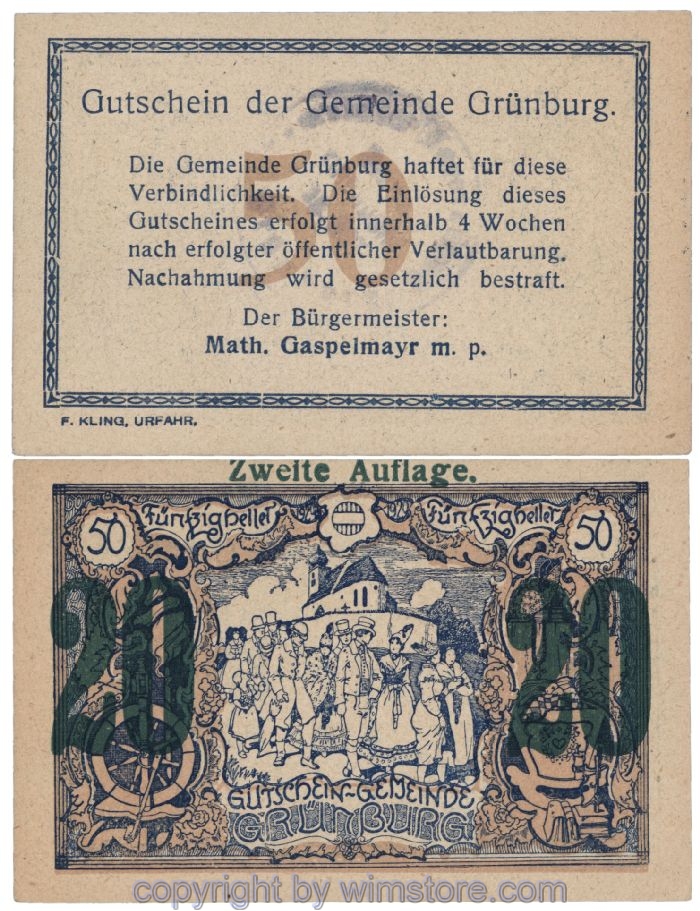 Grünburg, J00303SIIa, 20 Heller; 1