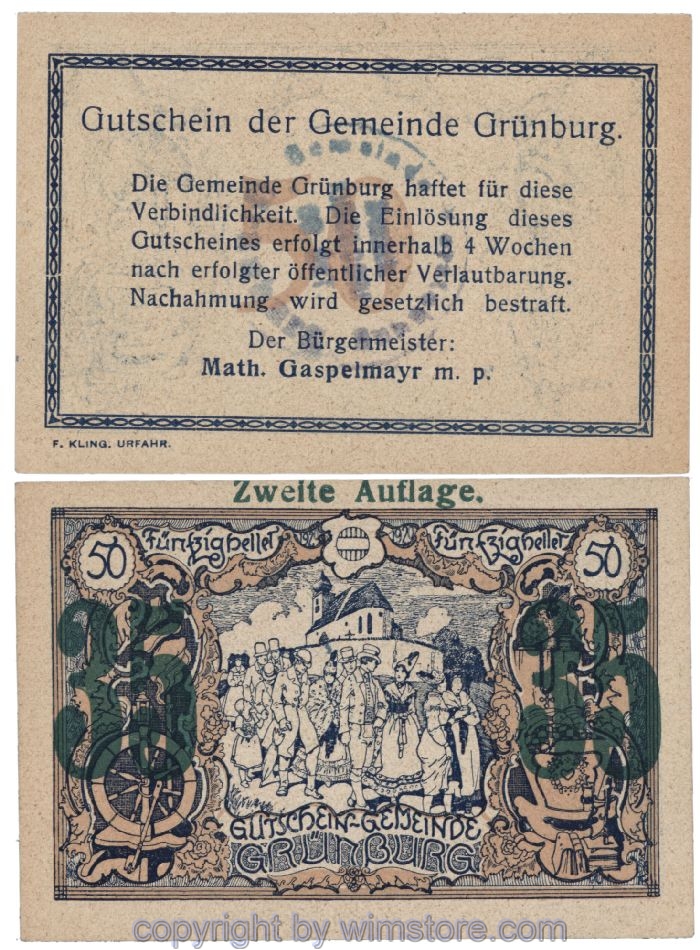 Grünburg, J00303SIIa, 35 Heller; 1