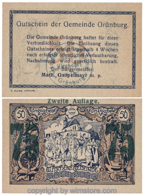 Grünburg, J00303SIIa, 75 Heller; 1