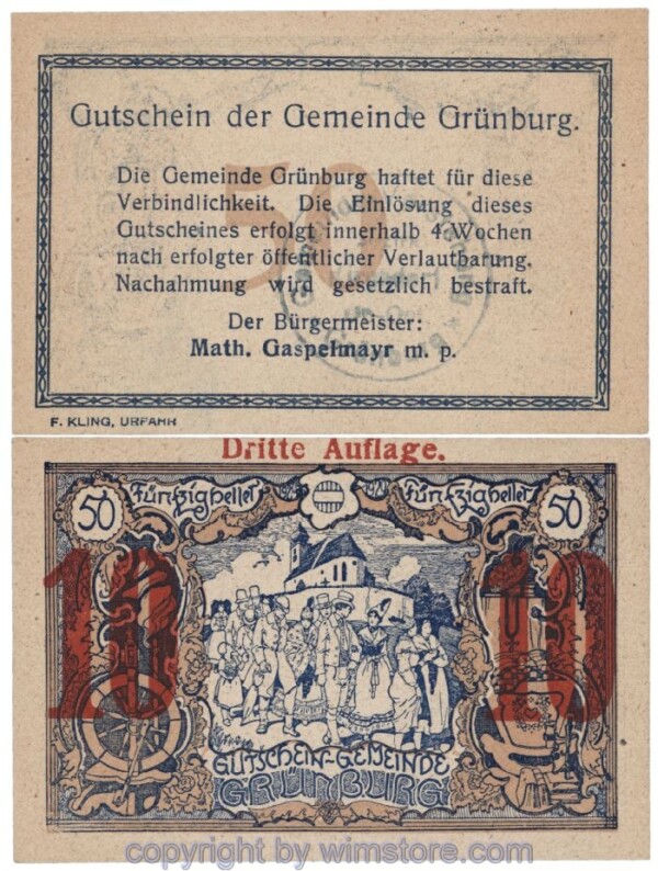 Grünburg, J00303SIIb, 10 Heller; 1