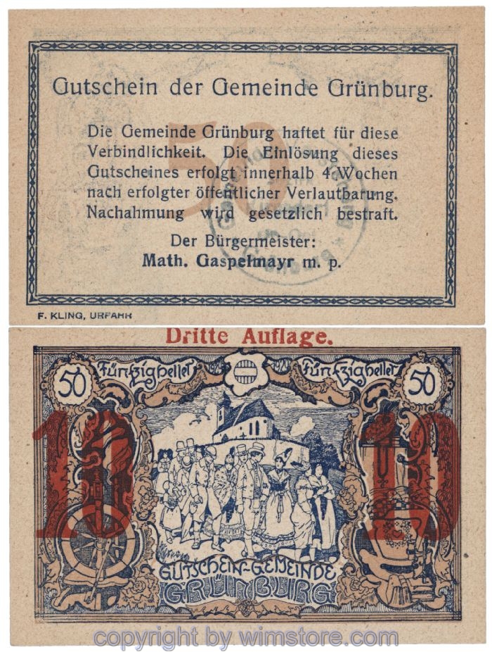 Grünburg, J00303SIIb, 10 Heller; 1