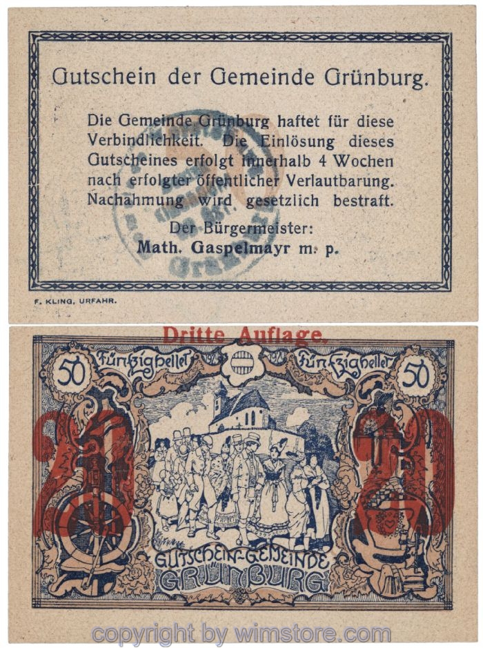 Grünburg, J00303SIIb, 20 Heller; 1