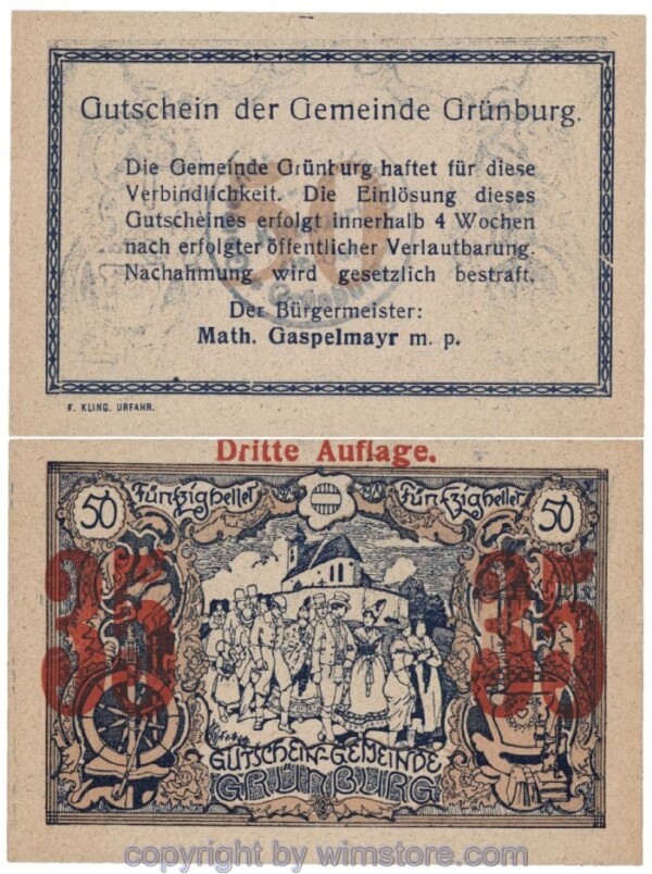 sn105664 Grünburg, J00303SIIb, 35 Heller; 1