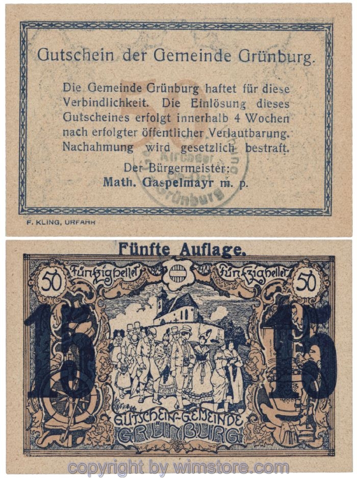 Grünburg, J00303SIId, 15 Heller; 1