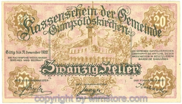 Gumpoldskirchen, J00308a, 20 Heller; 1