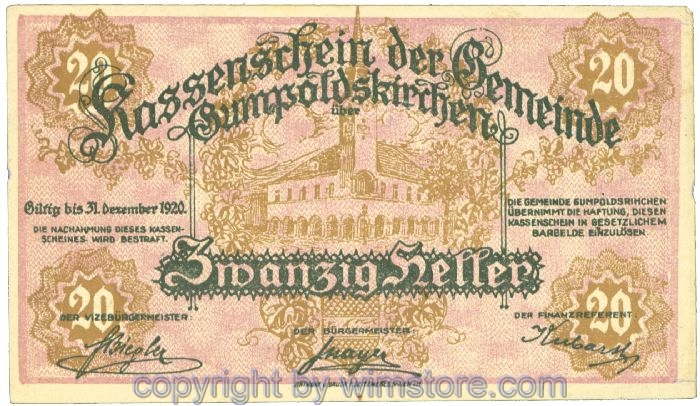 Gumpoldskirchen, J00308a, 20 Heller; 2