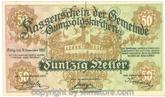 Gumpoldskirchen, J00308a, 50 Heller; 2