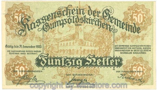 Gumpoldskirchen, J00308a1, 50 Heller; 1