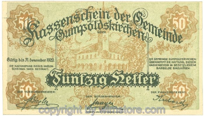 Gumpoldskirchen, J00308a1, 50 Heller; 1