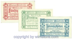 Gunskirchen, J00309II, Serie 20, 30, 50 Heller; 1