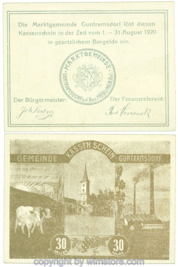 Guntramsdorf, J00310c, 30 Heller; 1