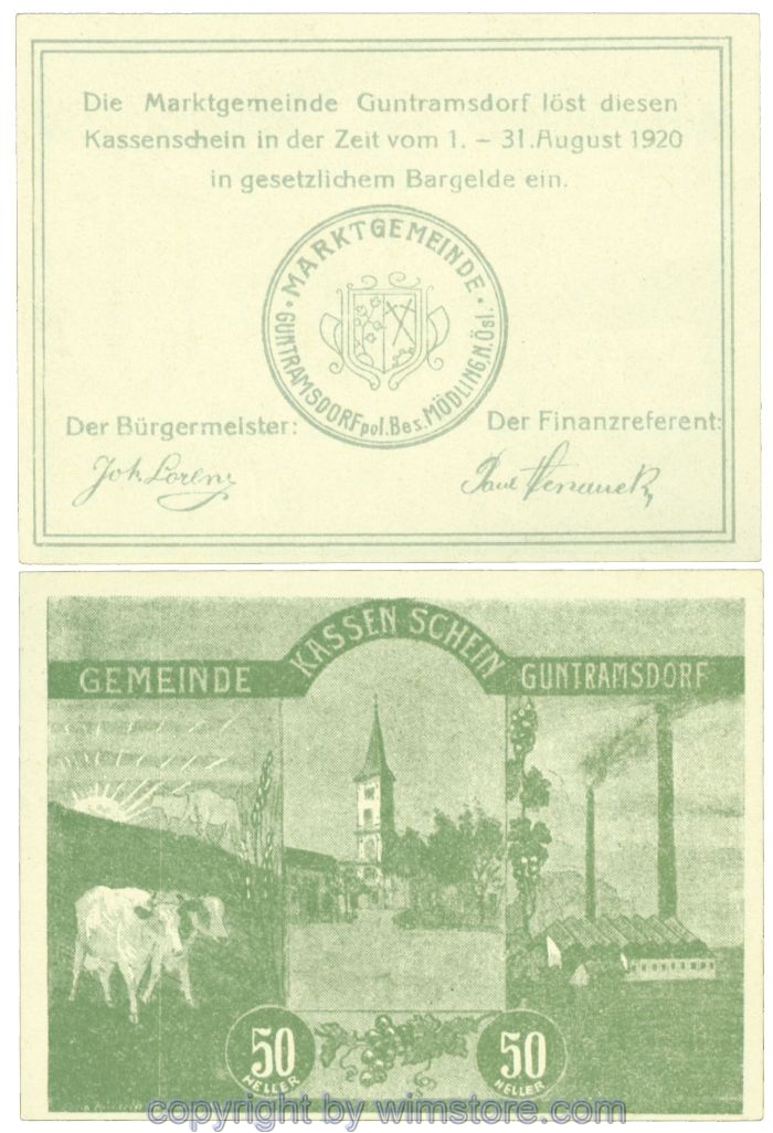 Guntramsdorf, J00310e, 50 Heller; 1