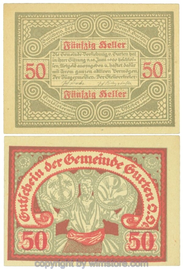 Gurten, J00312b12, 50 Heller; 1-