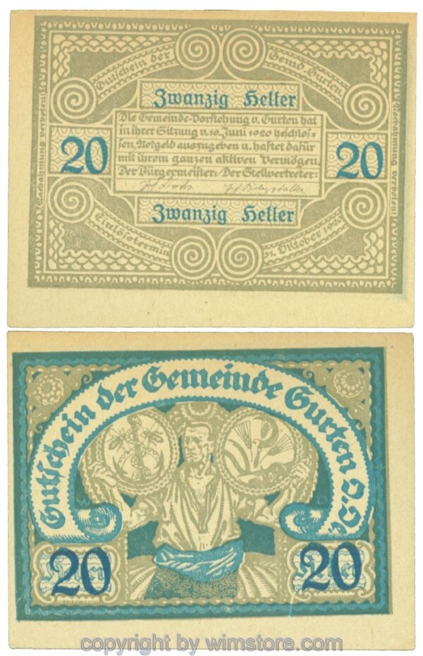 Gurten, J00312c17, 20 Heller; 1