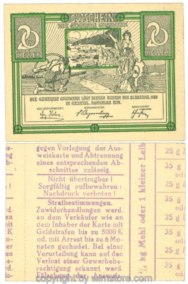 Gusswerk, J00313b, 20 Heller; 1