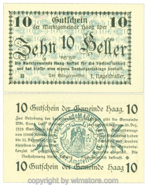 Haag (Markt), J00318Ii, 10 Heller; 1