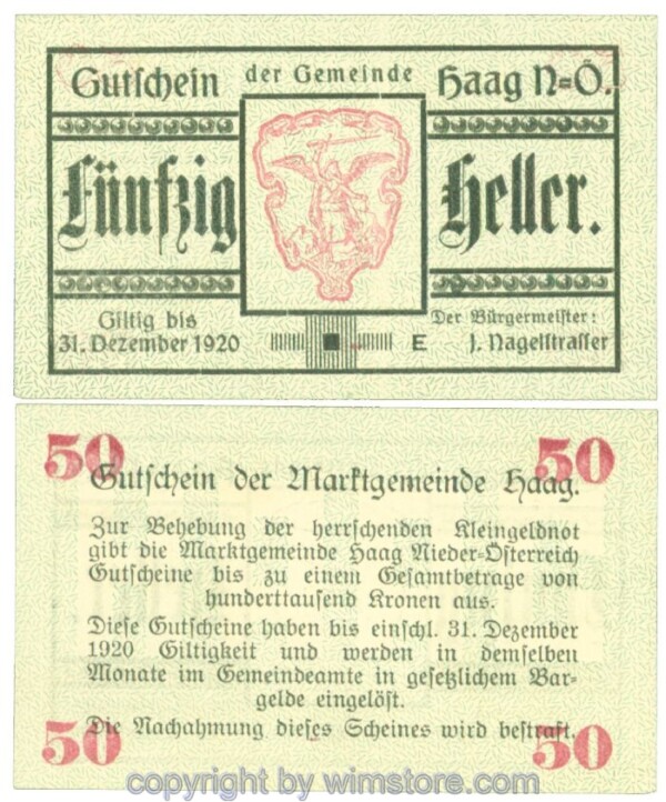 Haag (Markt), J00318IIIb, 10 Heller; 1