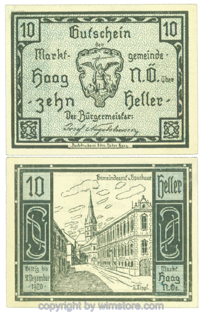 Haag (Markt), J00318IV1a, 10 Heller; 1-