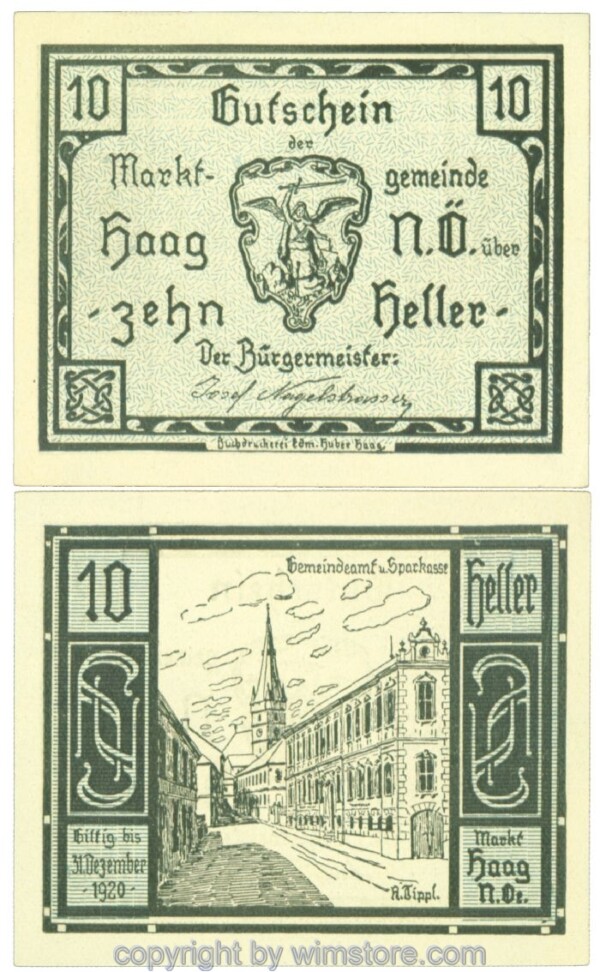 Haag (Markt), J00318IV1d, 10 Heller; 1